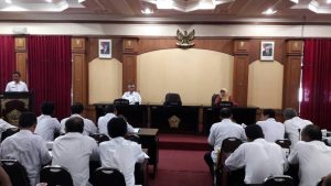 Pembukaan Rapat dibuka oleh Bapak Sekretaris Daerah Kabupaten Blitar, dengan Narasumber dari KANREG II BKN Surabaya
